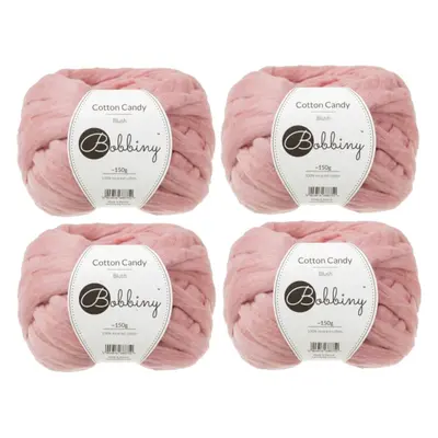 Bobbiny Cotton Candy Blush Knitting Yarn