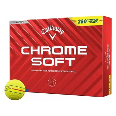 Callaway Chrome Soft Yellow Triple Track Golf Balls