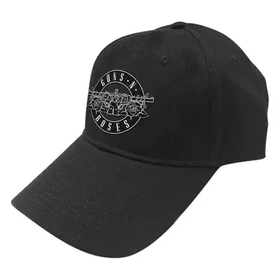 Guns N' Roses Cap White Circle Logo Black