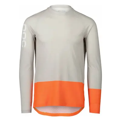 POC MTB Pure LS Jersey Granite Grey/Zink Orange