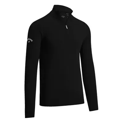 Callaway 1/4 Zipped Merino Black Onyx Sweater