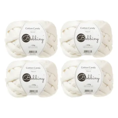 Bobbiny Cotton Candy Natural Knitting Yarn