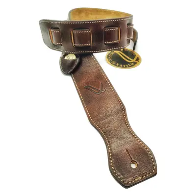 Wambooka Nativo Custom Guitar strap Brown Leather