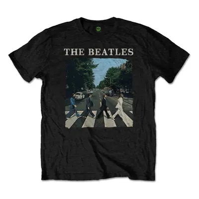 The Beatles T-Shirt Abbey Road & Logo Unisex Black