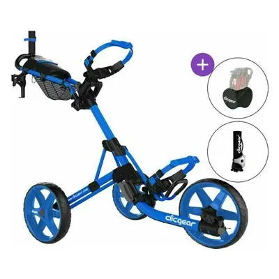 Clicgear Model 4.0 Deluxe SET Matt Blue Manual Golf Trolley