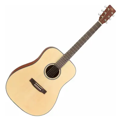 SX SD304K Natural Matte Dreadnought Guitar