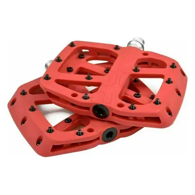 e*thirteen Base Red Flat pedals