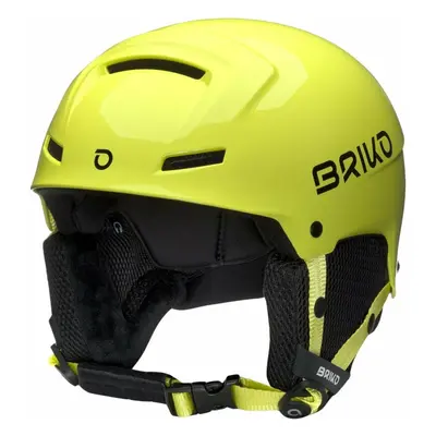 Briko Mammoth Shiny Pear Green/White Ski Helmet