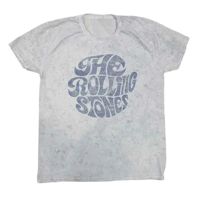 The Rolling Stones T-Shirt 70's Logo Unisex Dip-Dye on White