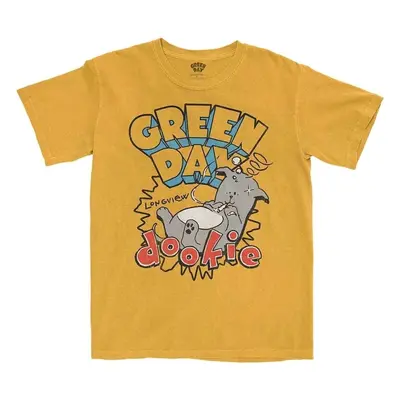 Green Day T-Shirt Dookie Longview Unisex Orange