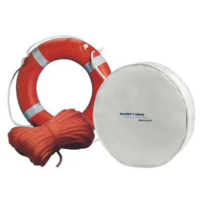 Osculati Ring Lifebuoy + Rope + Cover SET White Marine Rescue Equipment