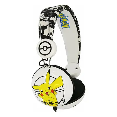 OTL Technologies Japanese Pikachu White Headphones for children