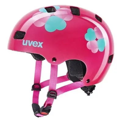 UVEX Kid Pink Flower Kid Bike Helmet