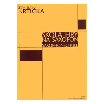 Stanislav Krtička Škola hry na saxofon Sheet Music