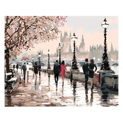 Zuty Painting by Numbers Cherry Blossoms In Prague (Richard Macneil) (unavailable)