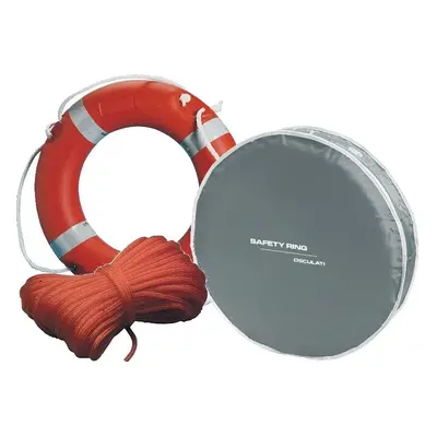 Osculati Ring Lifebuoy + Rope + Cover SET Grey Marine Rescue Equipment