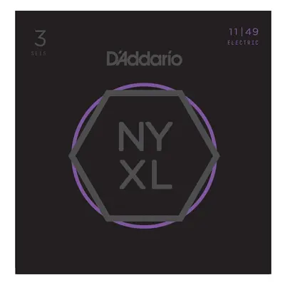 D'Addario NYXL1149-3P E-guitar strings