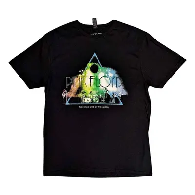 Pink Floyd T-Shirt Live Band Rainbow Tone Unisex Black