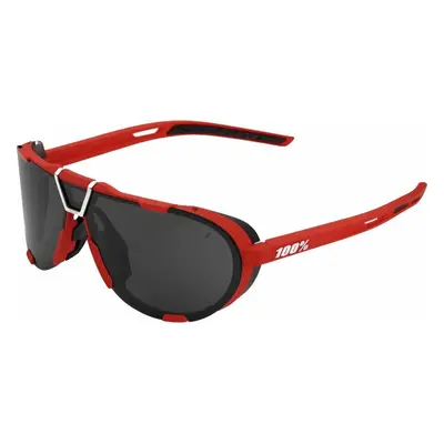 100% Westcraft Soft Tact Red/Black Mirror Cycling Glasses