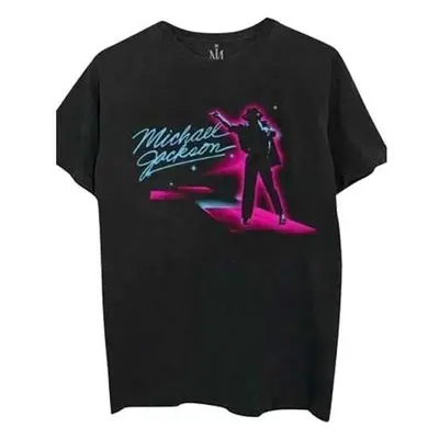 Michael Jackson T-Shirt Neon Unisex Black