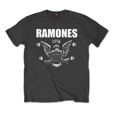 Ramones T-Shirt Eagle Unisex Charcoal Grey