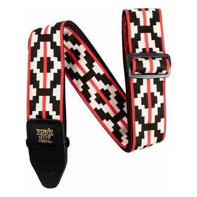 Ernie Ball Classic Jacquard Textile guitar strap Ristra Red