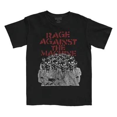 Rage Against The Machine T-Shirt Crowd Masks Unisex Black