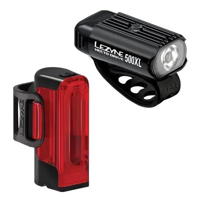 Lezyne Hecto Drive 500XL/Strip Drive 300+ Pair Black lm-300 lm Front-Rear Cycling light