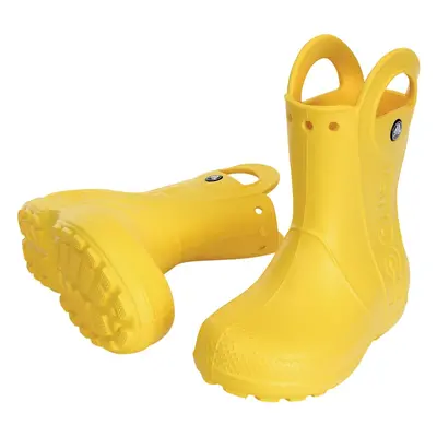 Crocs Kids' Handle It Rain Rubber Boots Yellow