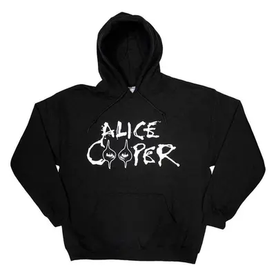 Alice Cooper Hoodie Eyes Logo Black