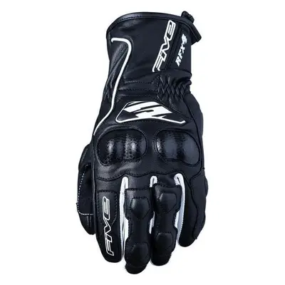 Five RFX4 Woman Black/White Motorcycle Gloves