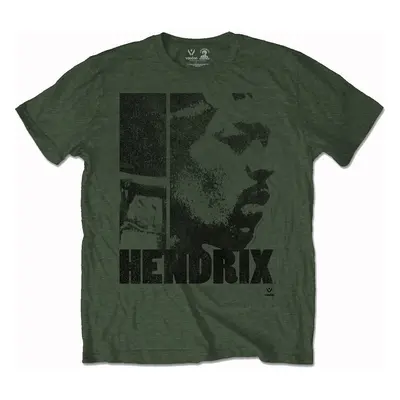 Jimi Hendrix T-Shirt Let Me Live Unisex Khaki Green