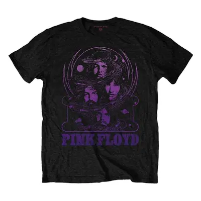 Pink Floyd T-Shirt Purple Swirl Unisex Black