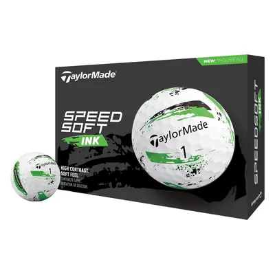 TaylorMade Speed Soft Ink Green Golf Balls