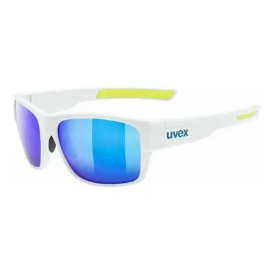 UVEX ESNLT Spirit Urban White Mat/Mirror Blue Cycling Glasses