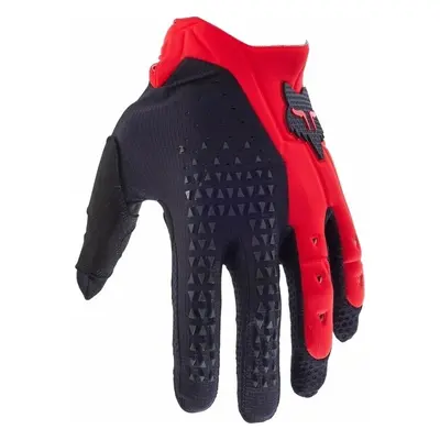 FOX Pawtector CE Fluorescent Red Motorcycle Gloves