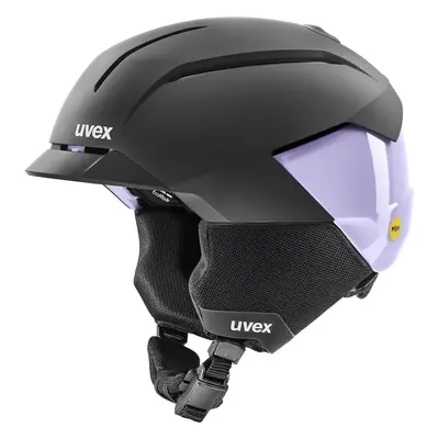 UVEX Levitate MIPS Black/Cool Lavender Mat Ski Helmet