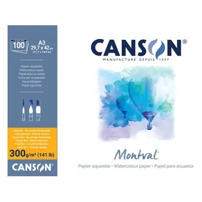 Canson Pad Montval Cold Pressed Sketchbook g Natural White