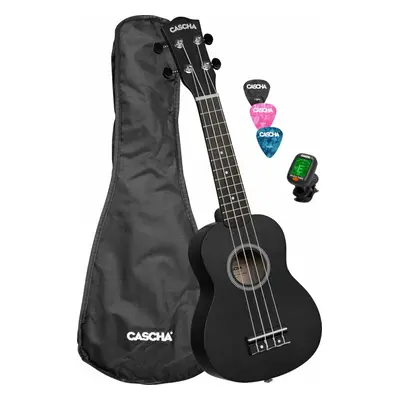 Cascha HH EN Black Ukulele