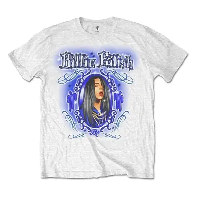 Billie Eilish T-Shirt Airbrush Unisex White