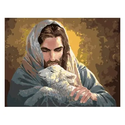 Zuty Painting by Numbers Jesus And The Lamb (Abraham Hunter)