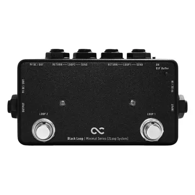 One Control Minimal Series Black Loop with BJF Buffer Footswitch