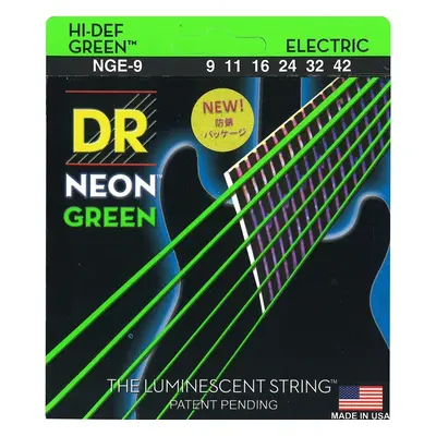 DR Strings NGE-9 Neon E-guitar strings