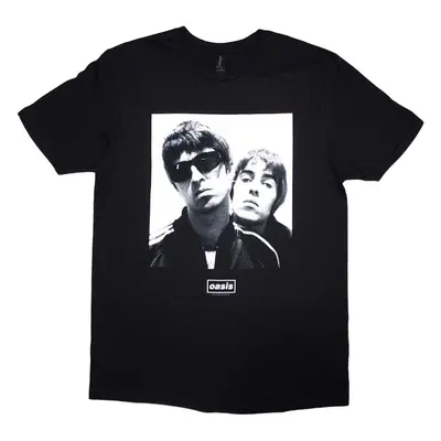 Oasis T-Shirt Noel & Liam Square Photo Unisex Black