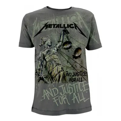 Metallica T-Shirt And Justice For All Grey