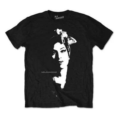 Amy Winehouse T-Shirt Scarf Portrait Unisex Black