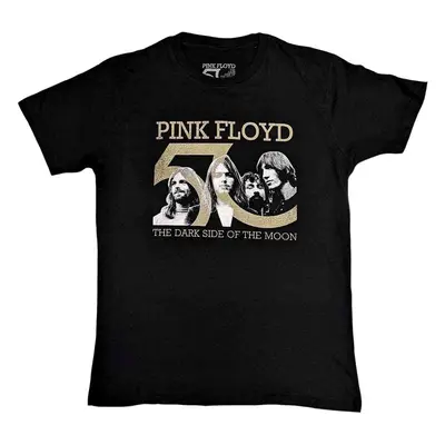 Pink Floyd T-Shirt Band Photo & 50th Logo Unisex Black