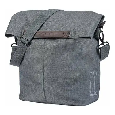 Basil City Shopper Bicycle Travel Bag Grey Melee - L