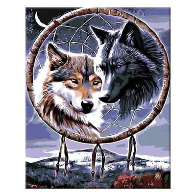 Zuty Painting by Numbers Wolves With A Talisman