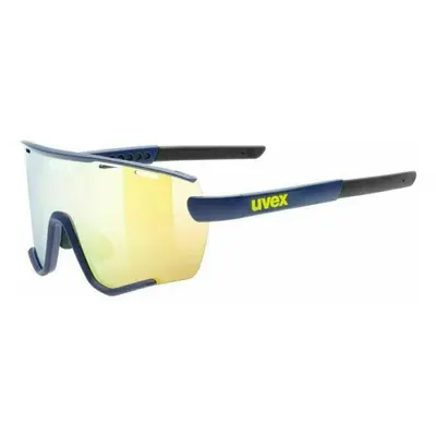 UVEX Sportstyle Set Blue Mat/Mirror Yellow Cycling Glasses